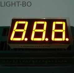 ट्रिपल अंक 7 खंड एलईडी डिस्प्ले पीला रंग इलेक्ट्रिक ओवन के लिए / माइक्रोवेव
