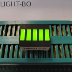 बैटरी डिस्प्ले के लिए 5 सेगमेंट 574nm कॉमन कैथोड एलईडी लाइट बार