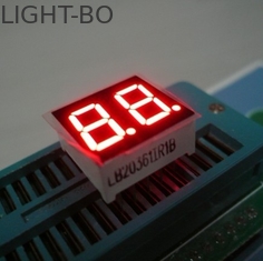 0.36 इंच लाल दोहरे अंक 7 खंड एलईडी प्रदर्शित करता है उच्च चमक इलेक्ट्रॉनिक डिवाइस के लिए