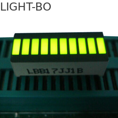 पीला 10 एलईडी लाइट बार, बिग 10 सेगमेंट एलईडी डिस्प्ले 25.4 x 10.1 x 7.9 मिमी