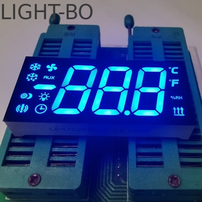 अच्छी कीमत Ultra Bright Blue Triple Digit 7 Segment LED Display Common Cathode for Refrigerator Controller ऑनलाइन