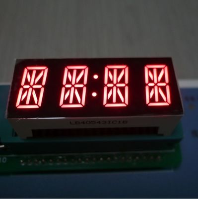 अच्छी कीमत 4 अंकों का अल्फ़ान्यूमेरिक 7 सेगमेंट LED डिस्प्ले ब्राइट रेड 14 सेगमेंट इंस्ट्रूमेंट पैनल के लिए ऑनलाइन
