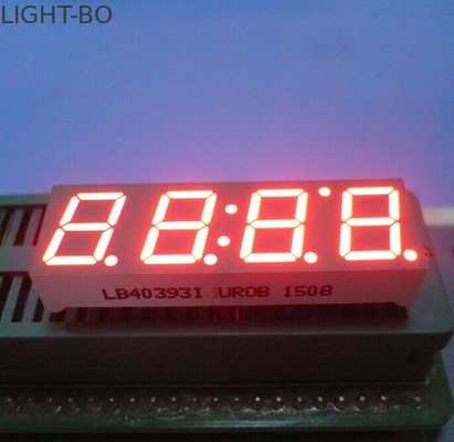 अल्ट्रा रेड 0.3 9 "एलईडी क्लॉक डिस्प्ले कॉमन एनोड 4 डिजिट 7 सेगमेंट इंस्ट्रूमेंट पैनल के लिए
