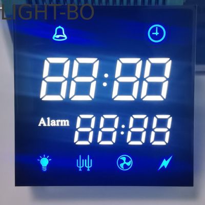 डिजिटल ओवन टाइमर के लिए कस्टम अल्ट्रा व्हाइट / ब्लू 7 सेगमेंट एलईडी डिस्प्ले कॉमन कैथोड