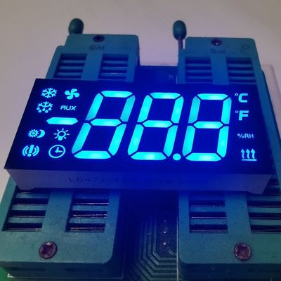 अच्छी कीमत रेफ्रिजरेशन नियंत्रण कक्ष के लिए अल्ट्रा ब्राइट ब्लू 0.67 इंच 3 अंक 7 खंड एलईडी डिस्प्ले ऑनलाइन