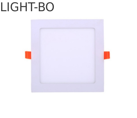 15W उच्च दक्षता 195x195mm बीम कोण 120 डिग्री डल्ट्रा पतली एलईडी डाउनलाइट्स भवन के लिए