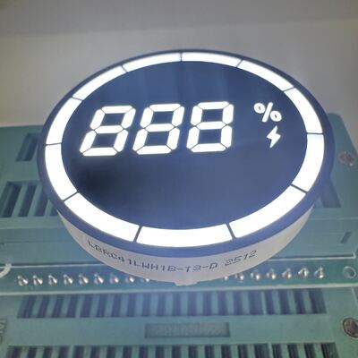 इलेक्ट्रिक वाहन चार्जर के लिए अल्ट्रा ब्राइट व्हाइट 3 डिजिट 7-सेगमेंट कॉमन कैथोड एलईडी डिस्प्ले