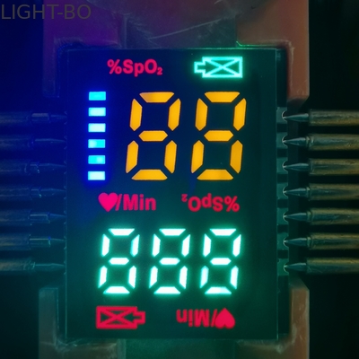 गर्म बिक्री अल्ट्रा पतली 2.8 मिमी केवल उंगली पल्स Oximeters के लिए अनुकूलित लाल SMD एलईडी प्रदर्शन