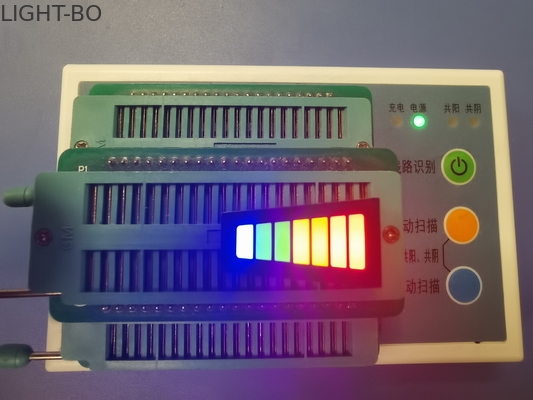 7 सेगमेंट 3.3V 120mcd कॉमन Anode Trapezoid LED लाइट बार