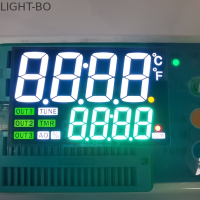 उपकरण पैनल के लिए 18 मिमी ऊँचाई 7 खंड एलईडी डिस्प्ले 80mW दोहरी रेखा 4 अंक