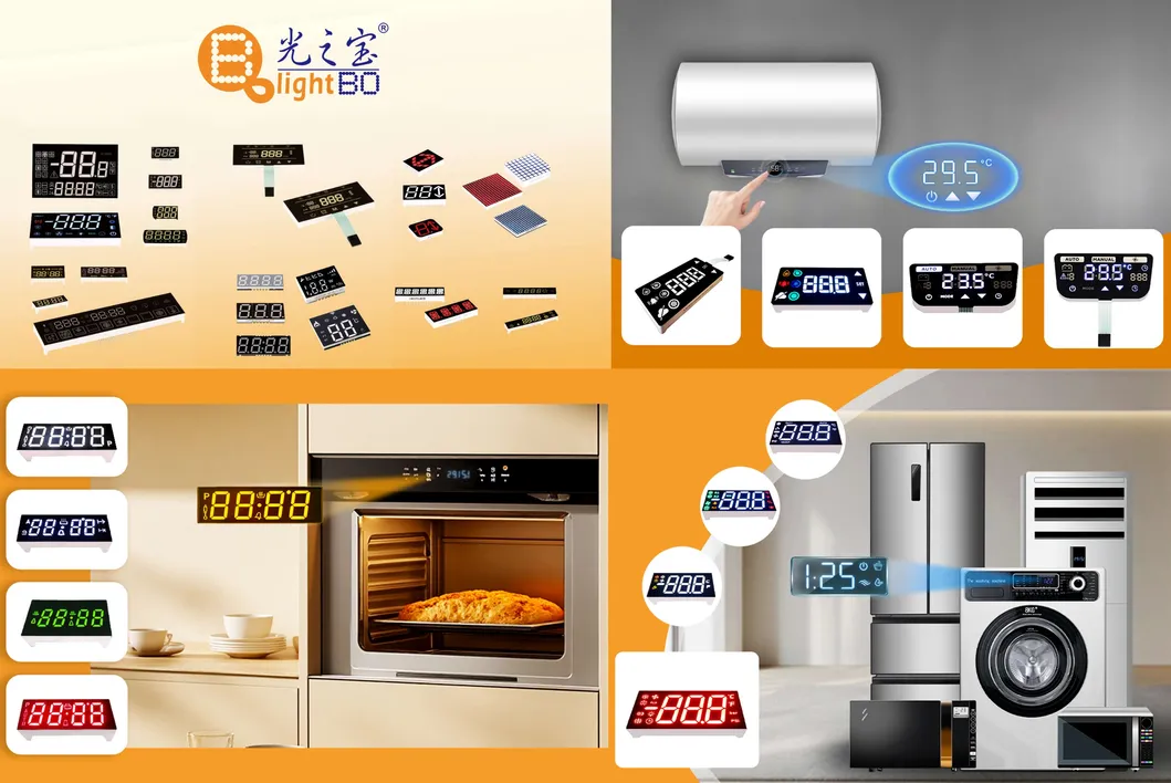 एलईडी डिस्प्ले सुपर ब्राइट एम्बर 7 सेगमेंट 3 डिजिट 9.2 मिमी पैनल मीटर के लिए कॉमन कैथोड 0