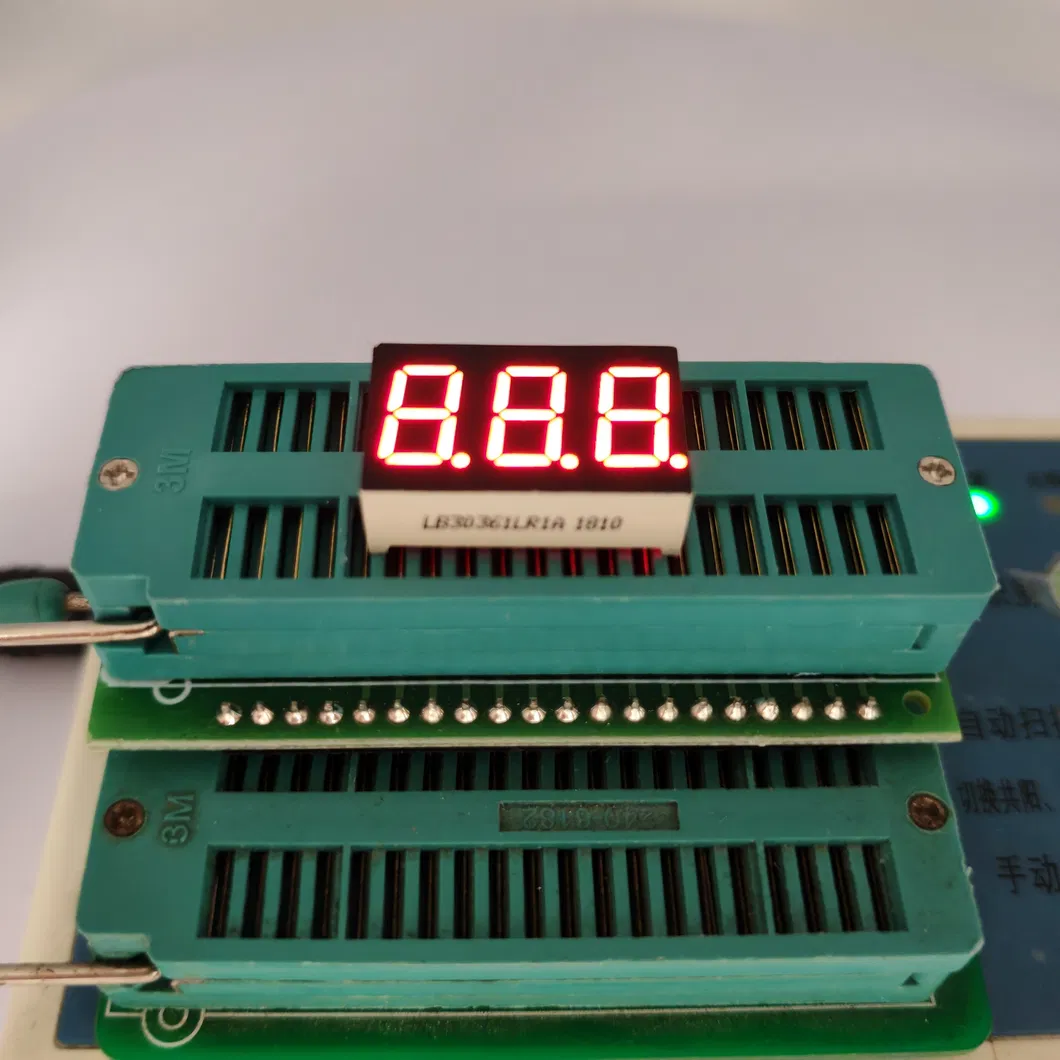 Red 0.36" 3 Digit 7 Segment LED Display for Temperature/Humidity Indicator 0