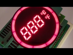 तापमान नियंत्रक के लिए गोल आकार 7 खंड एलईडी डिस्प्ले