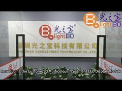 कस्टमाइज्ड ब्लू रेड येलो 7 सेगमेंट एलईडी डिस्प्ले