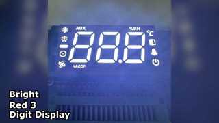 3 अंक एलईडी डिस्प्ले 14.2 मिमी लाल अल्ट्रा ब्राइट