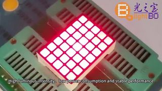 5×7 वर्ग डॉट मैट्रिक्स एलईडी डिस्प्ले